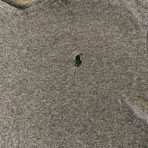 Gray Polo long sleeve v-neck t-shirt XL